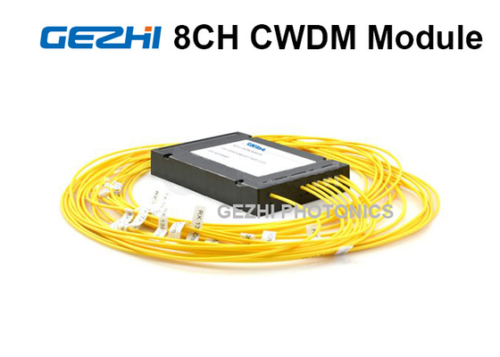 8 Channels Simplex Fiber CWDM Module 1270 - 1610nm For Fiber Optical Amplifier