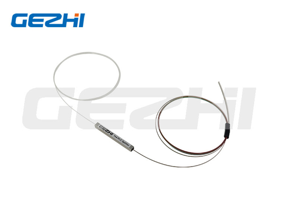Fiber Optical Mini PLC Splitter 1x4 Single Mode APC UPC Steel Tube