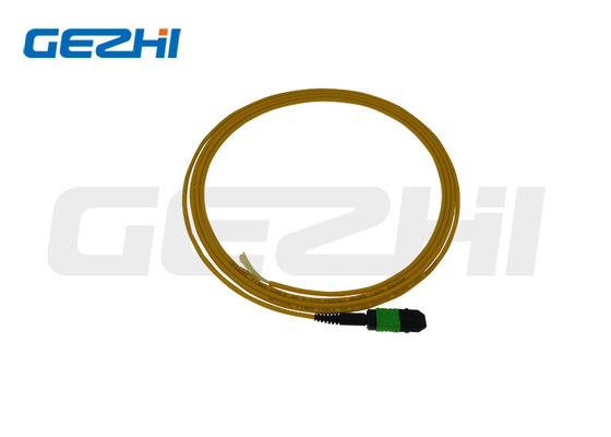LC OM3/OM4 8/12/24F MPO/MTP Fiber Optic Patch Cord PVC/LSZH Jacket For Telecom