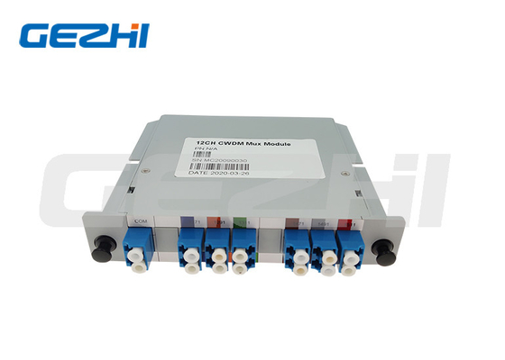 High Isolation 12CH MUX Fiber CWDM Module For Optical Transport Networking System Passive