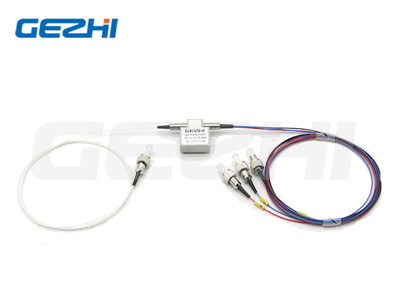 Latching 5V 850nm Multimode1x3 T-Type Mechanical Optical Switch with FC/APC