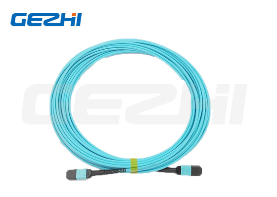 Gezhi MPO Cable 12 Fibers Type B Multimode OM4 Fiber Patch Cord