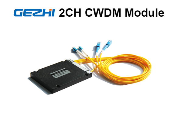 Buy 2 Channels Acess Network CWDM Mux Demux ABS Pigtailed Module online manufacture