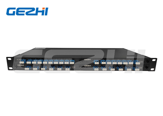 Buy 100GHz 8Channel DWDM Mux Demux duplex fiber with Monitor and Grey 1310nm wideband port in 4slot 1U Rackmount online manufacture