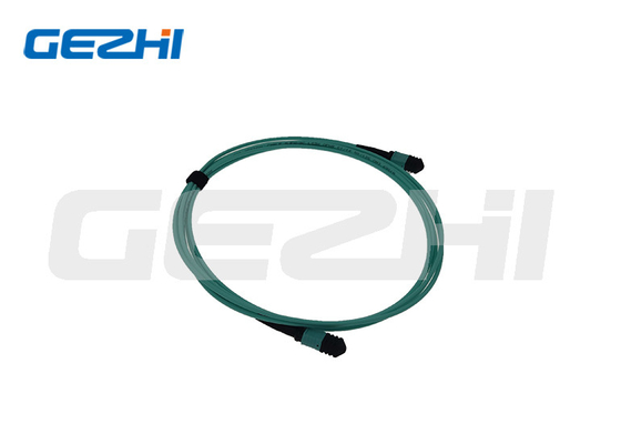 Buy LC OM3 MPO Fiber Optic Patch Cord PVC / LSZH Jacket For Telecom/Data Center online manufacture