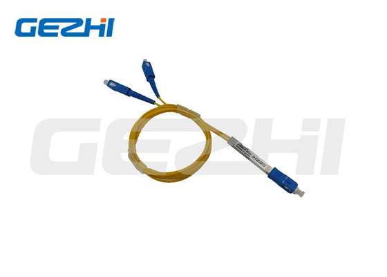 Buy Stainless Steel Fiber Optic Splitter 1x2 With SC FC LC ST Connector online manufacture