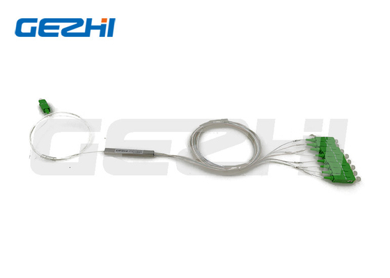 Buy 1X8 Fiber Optical PLC Splitter Stainless Steel Tube With SC Connector online manufacture