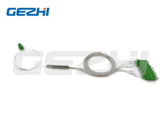 Buy Mini Type SC APC 1x8 PLC Splitter Fiber Optic Passive Components For FTTH online manufacture