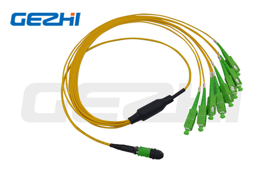 Buy MTP / MPO Trunk Fiber Jumpers Cabe 12 Cores 24cores 48 Cores 72cores 96 Cores 144cores OS2 online manufacture