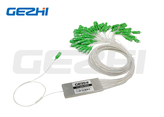 Buy FTTX 1×64 PLC Splitter Single Mode Blockless PLC Fiber Optic Splitter online manufacture