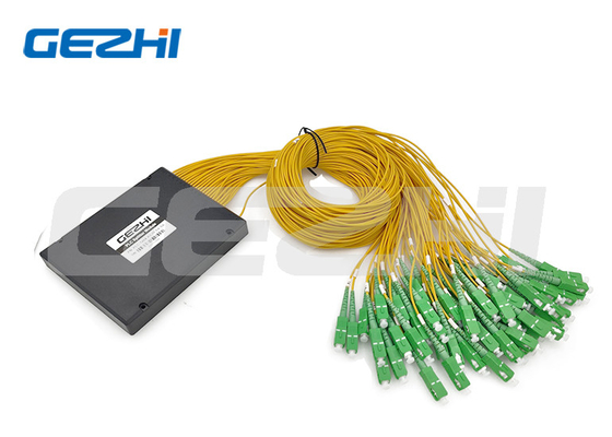 Buy OEM 1x64 G657A1 SC/APC Optical Fiber PLC Splitter ABS Module Box Type online manufacture