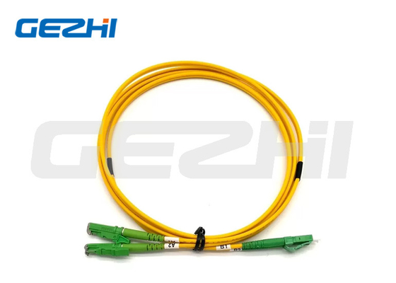 Buy Yellow Outjacket E2000 Patch Cable Series APC Metal Cap Connector online manufacture
