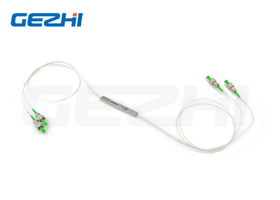 Buy FTTH TTTX 2x2 PLC Splitter Fiber Optic Passive Components With Steel Tube online manufacture