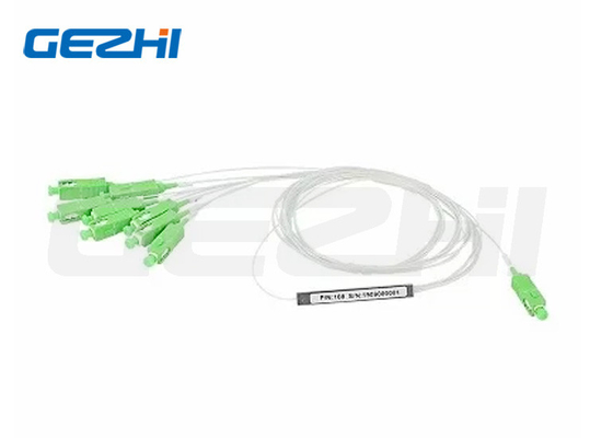 Buy 1x8 10.3dB loss SC/APC G657A1 Steel Type Fiber Optic PLC Splitter (60*7*4mm) in FTTx online manufacture
