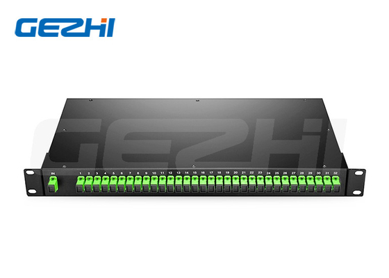 Buy 1x32 Port Singlemode Fiber PLC Splitter Rack Mount With SC/APC Connector online manufacture