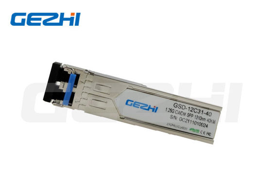 Buy 1.25G Data Rate 1310nm Wavelength 40Km Distance CWDM SFP Optical Transceiver Module for Single Mode Fiber online manufacture