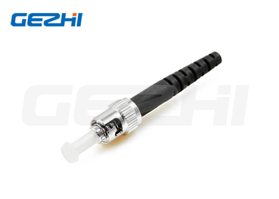 Buy FTTH Fiber Optic Connector ST UPC Singlemode Simplex Connector With Black online manufacture