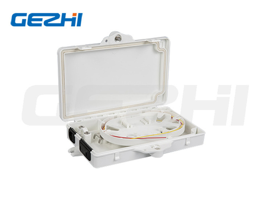 Buy 4 Fiber Splicing Fiber Optic Termination Box 2 Core ABS PC Plastic Flame Retardant online manufacture