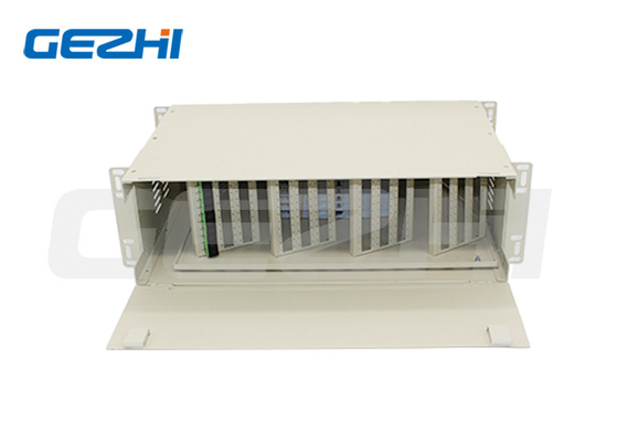 Buy Ftth Odf Optical Distribution Frame 3u Rack Mount 144 Core Sc Lc Fc Patch Panel High Density online manufacture