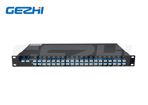 Buy 1U Rack Mount Dwdm Mux Demux Module 40CH AAWG Single / Dual Fiber LC / UPC Connector online manufacture