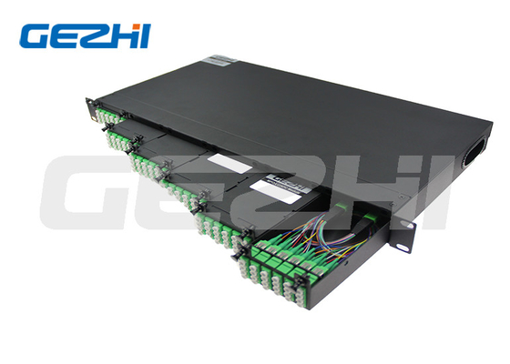 Buy 144 Core 1U Rack Mount MPO-LC/APC Single Mode Fiber ODF Optical Fiber Distribution Frame online manufacture