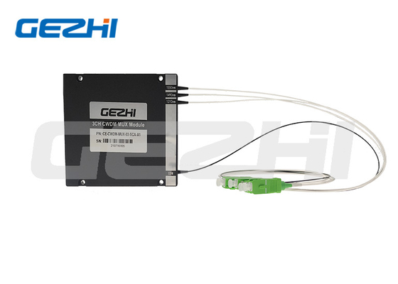 Buy Optical CWDM Mux Demux Module 3CH MUX DEMUX 5G Backbone Network 1270-1610nm online manufacture