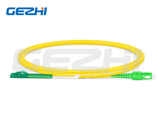 Buy 1310/1550nm LC APC To SC APC Duplex OS2 Single Mode PVC 2.0mm Fiber Optic Patch Cable online manufacture