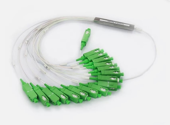 Buy 1x2 PLC SC/APC Fiber Optic Splitter FTTH SM 0.9mm G657A1 1m Optical Fiber PLC Splitter online manufacture