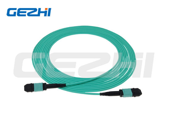 Buy MPO Patch Cord OM3 Multimode 50/125μm with 8F /12F /24F Fiber Count and MPO/MTP Connector for High-Density Data Centers online manufacture