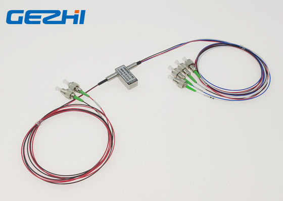 Buy 1550nm 1 Meter FC/APC Dual 2x4 Fiber Optic Switches online manufacture