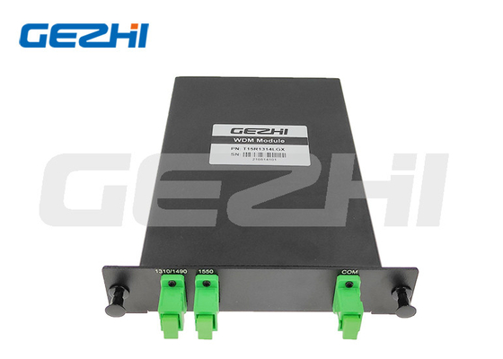 CATV 3 port filter optical WDM splitter 1310/1490/1550nm LGX cassette module in GPON, FTTH System