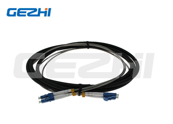 2 Core Patch Cable Series Outdoor Indoor LC SM Fiber Optic Jumper Armored Leather Wire