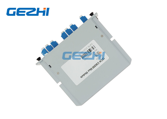 12CH MUX Fiber CWDM Module Low PDL LC UPC Connector Plastic Cassette