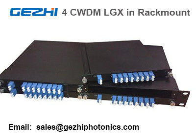 Passive CWDM Mux Demux 8CH Module 4pcs LGX Box 19