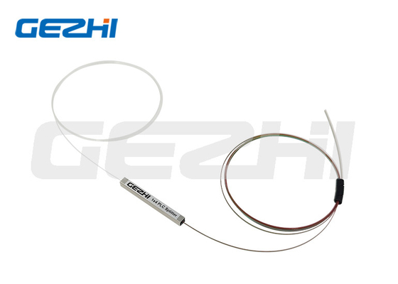 1x4 Bare Fiber Optic PLC Splitter Steel Tube Optical PLC Splitter No Connector