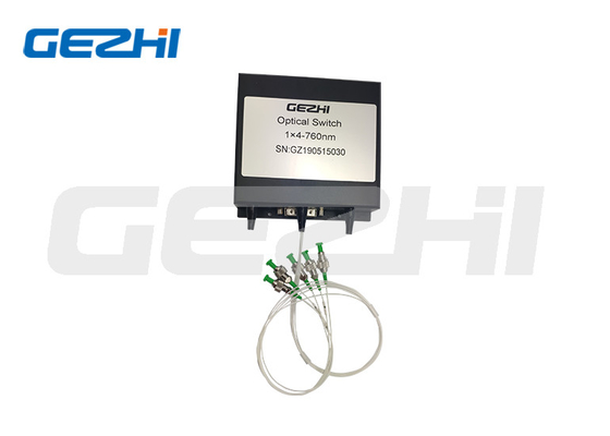 1x4 Fiber Optical Switch With Fast Switching Time Customized Lengths