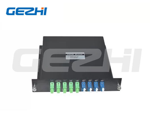 High Isolation Optical DWDM Mux Demux 2X4CH Dual Fiber with Wide Operating Temperature -40~85°C LGX Type