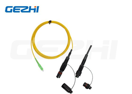 SC 9/125μm Simplex Fiber Optic Waterproof Patch Cord