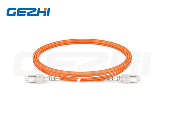 SC UPC To SC UPC Duplex OM1 Multimode Patch Cord For CATV Network