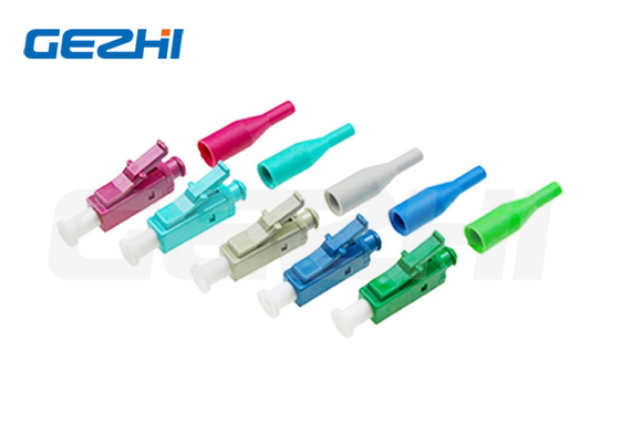 Compact Single Mode Simplex Optic Fiber Connector LC UPC APC 0.9mm FTTH Blue Green