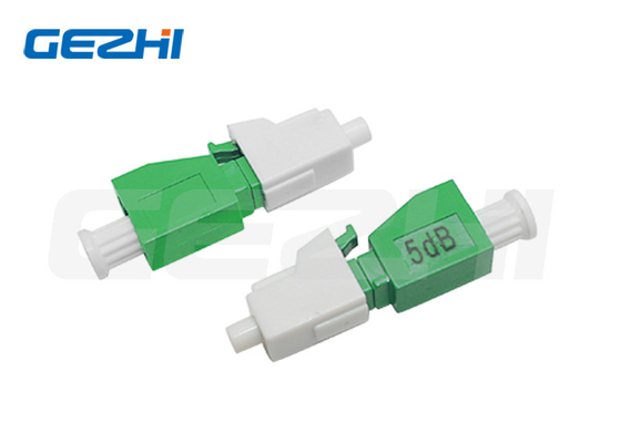 Lc / Apc Fiber Optic Attenuator Plastic Housing For Testing Equipment Female To Male Lc