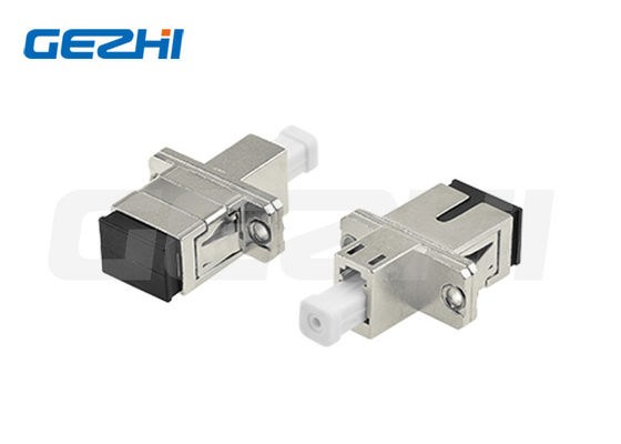 PC Hybrid Adapter with Ceramic Sleeve and Metal Housing for Precise SC to LC Single Mode Connections