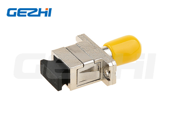Hybrid Sc St Matel Fiber Optic Cable Adapter Simplex Singlemode St To Sc