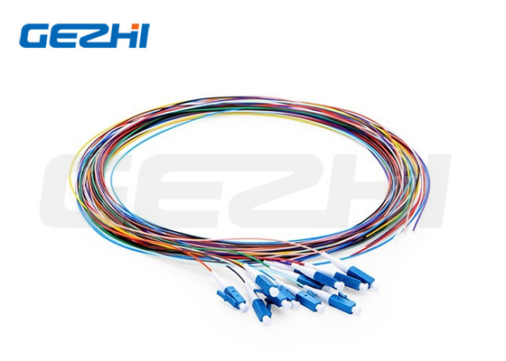 1m 3ft Fiber Optic Pigtail Single Mode Lc Upc 12 Fibers Os2 Unjacketed Color Coded
