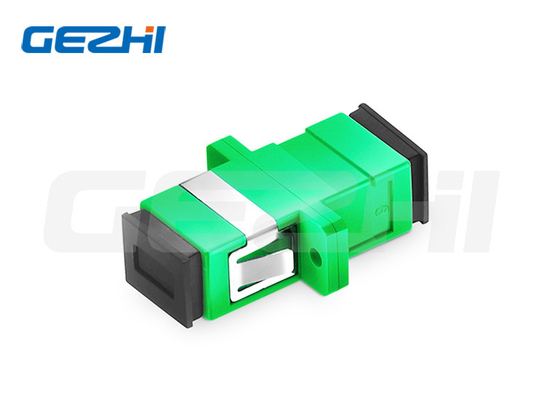 SC / APC To SC / APC Single Mode Fiber Adapter With Flange