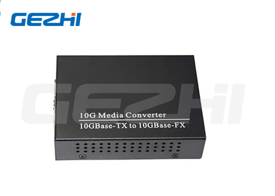 Rj45 Copper To 10gbase-X Sfp+ Fiber Media Converter Fcc For Ethernet