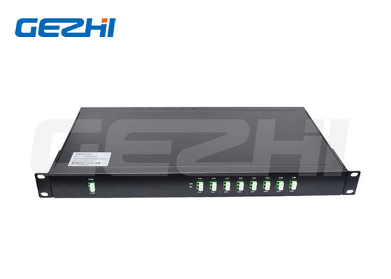 8 Channels DWDM Mux Demux 1U 19'' Rack LC/APC Connector Dense Wavelength Division Multiplexer