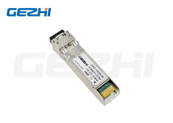 10G SFP+ Optical Transceiver with 80km Transmission Distance Digital Diagnostic Monitoring and 10Gbps Data Rate for Ethernet Networks