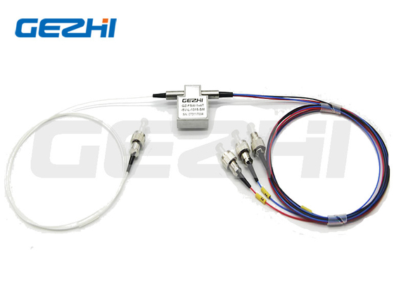 Mechanical Fiber Optic Network Switch 1X3T Single Mode With High Channel Isolation