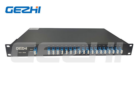 18 Channel CWDM Module CWDM Mux Demux with Low Insertion Loss and 1U 19'' Rack Mount